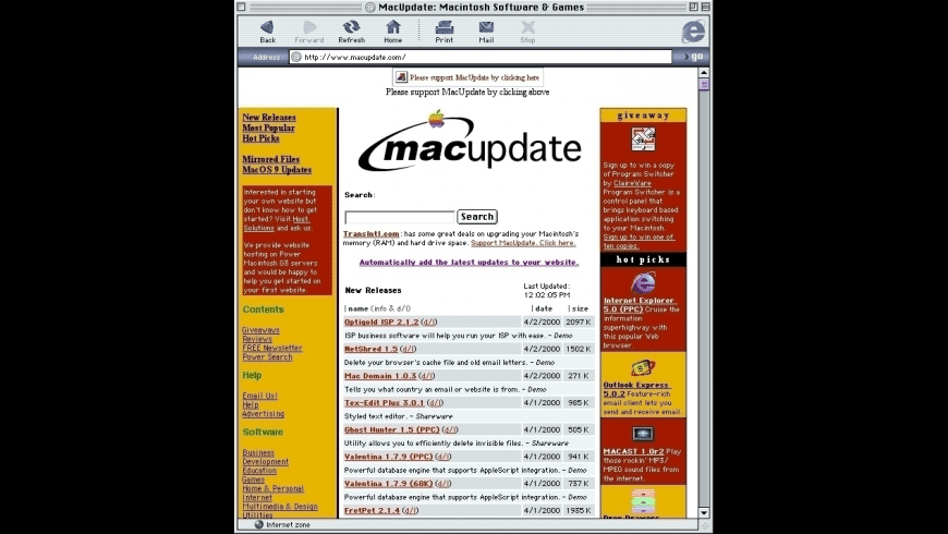 microsoft internet explorer for mac free download